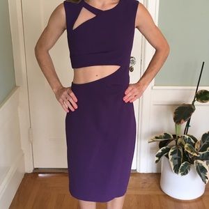 BCBG Maxazria midi cut out dress - size 2